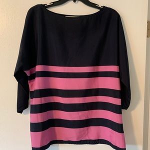 Striped 3/4 length top